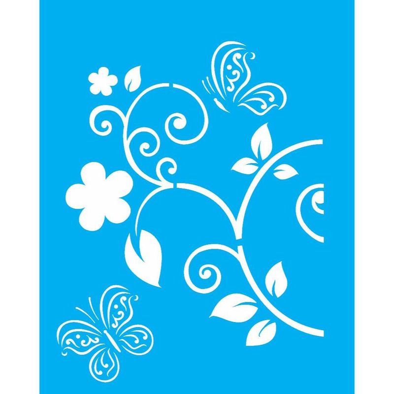 Stencil Pintura Borboleta 2052 20x25 Opa
