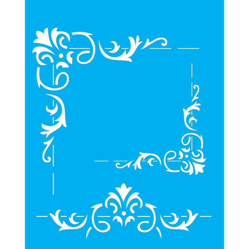 Stencil Pintura Cantoneira Folha 2054 20x25 Opa