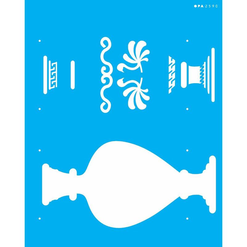 Stencil Pintura Flvaso Estampado I 2590 20x25 Opa