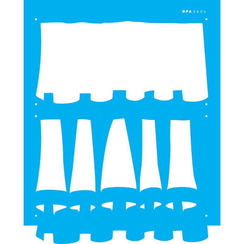 Stencil Pintura Barrado Ii 2604 20x25 Opa