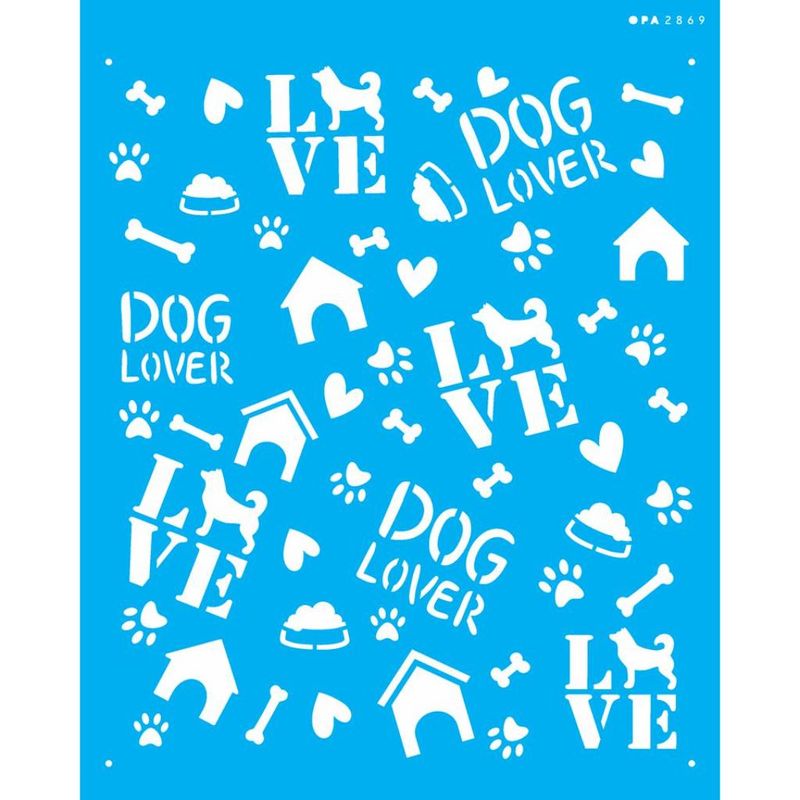 Stencil Pet Estamparia Caes Ii 2869 20x25 Opa