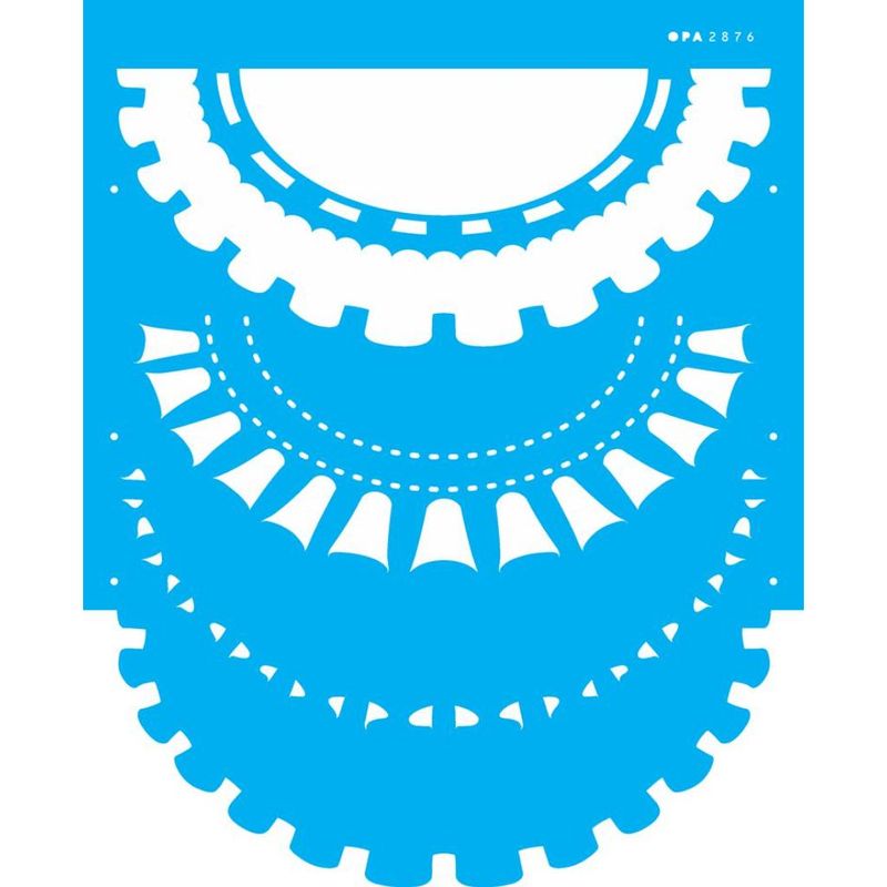 Stencil Pintura Barrado Iii 2876 20x25 Opa
