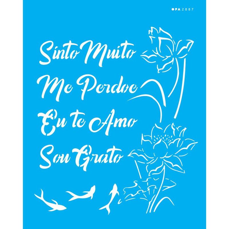 Stencil Pintura Hooponopono I 2887 20x25 Opa