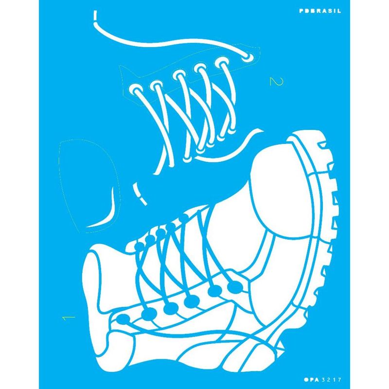 Stencil Pintura Pdbrasil Bota 3217 20x25 Opa
