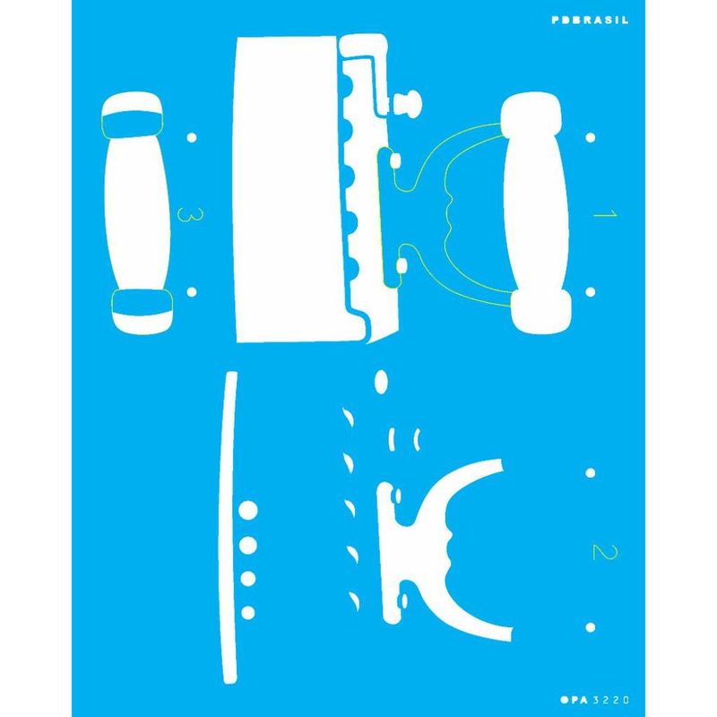 Stencil Pintura Pdbrasil Ferro de Passar 3220 20x25 Opa