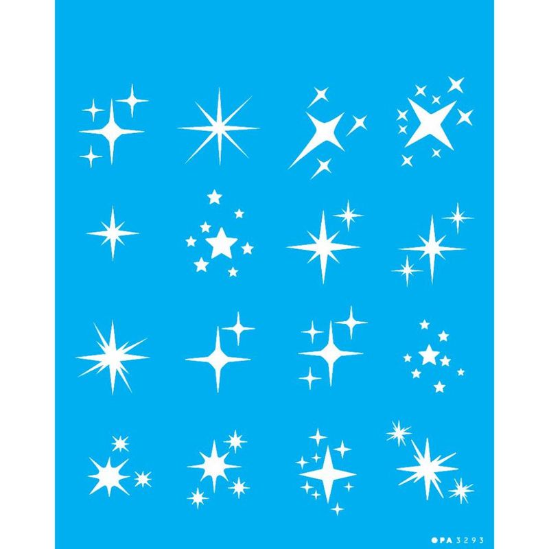 Stencil Pintura Estrelas Natalinas 3293 20x25 Opa