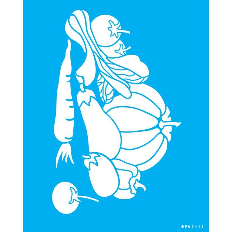 Stencil Pintura Legumes 3412 20x25 Opa