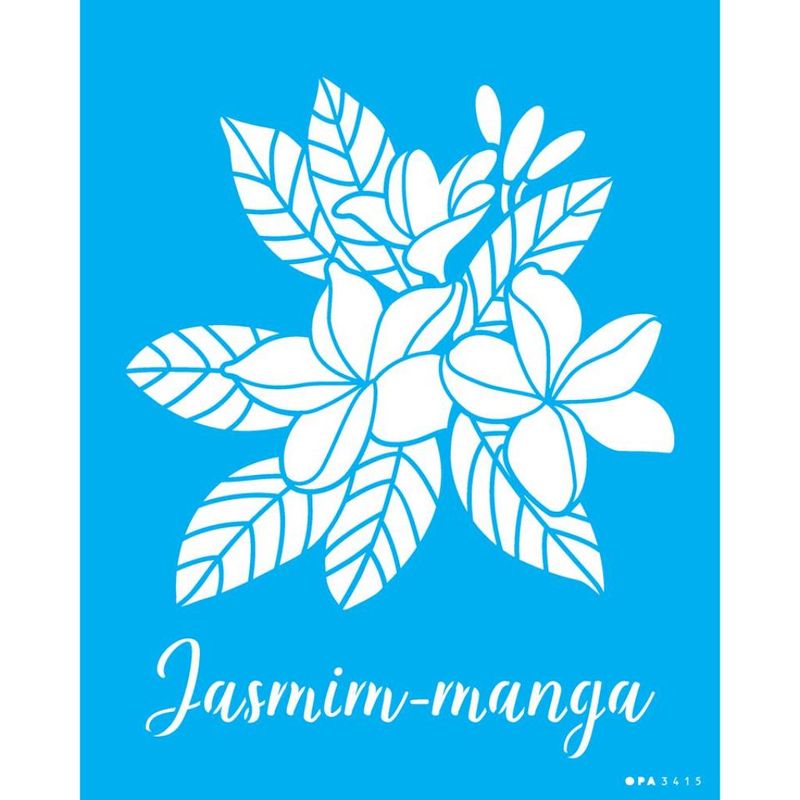 Stencil Pintura Pdbrasil Flor Jasmim-manga 3415 20x25 Opa