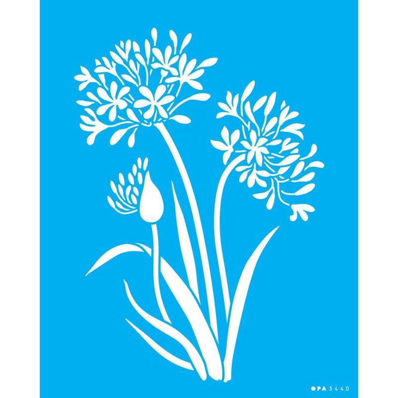 Stencil Pintura For Agapanthus 3440 20x25 Opa