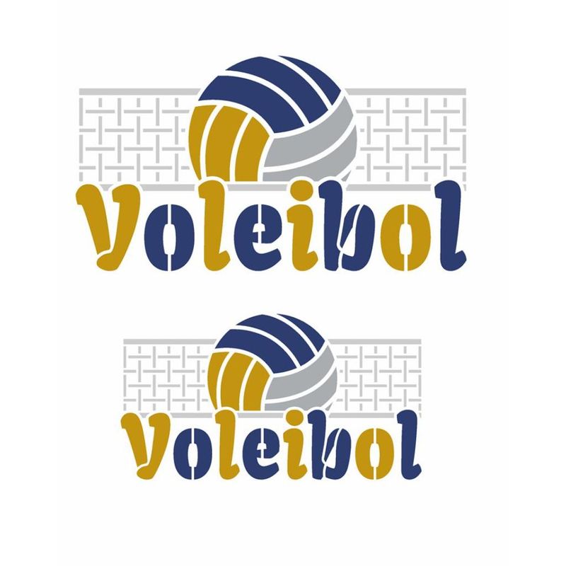 Stencil Pintura Esporte Voleibol 3518 20x25 Opa