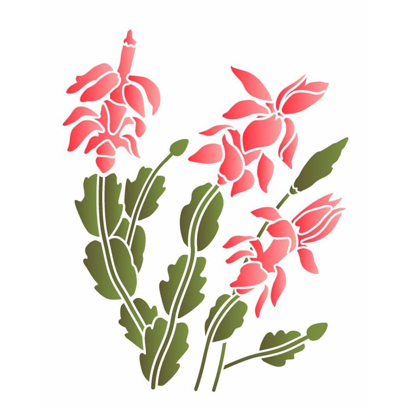 Stencil Pintura Flor de Maio 3543 20x25 Opa