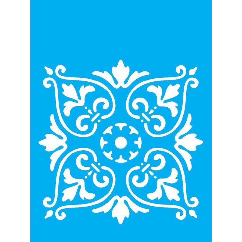 Stencil Pintura Arabesco Portugues 0418 15x20 Opa