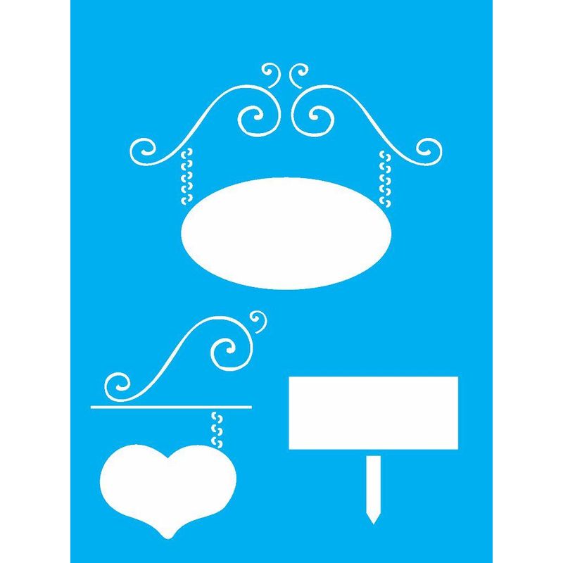 Stencil Pintura Placas 0510 15x20 Opa