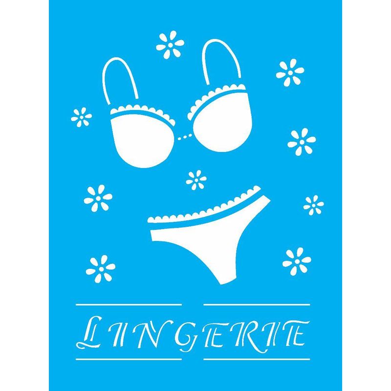 Stencil Pintura Lingerie 0920 15x20 Opa