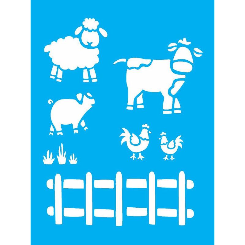 Stencil Pintura Fazendinha 1009 15x20 Opa