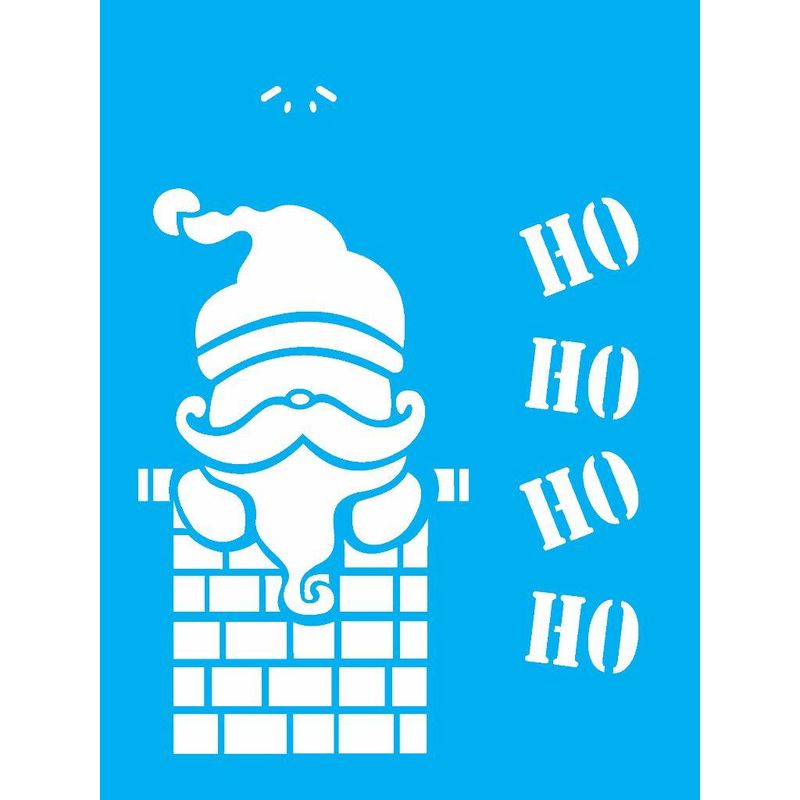Stencil Pintura Papai Noel Chamine 1117 15x20 Opa
