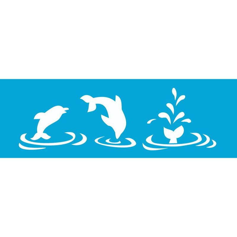 Stencil Pintura Opa 0202 Golfinho 10x30