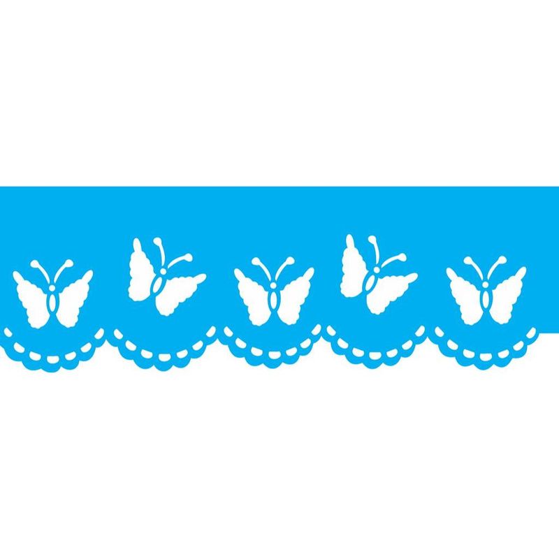 Stencil Pintura Opa 0481 Bordado Borboletas 10x30