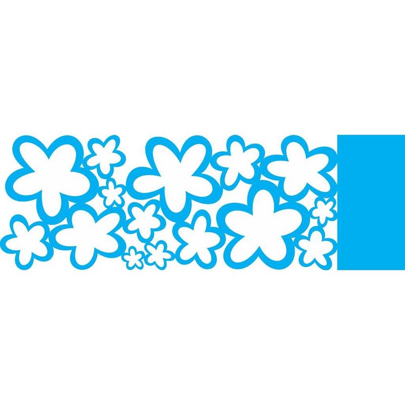 Stencil Pintura Opa 0492 Negativo Flores 10x30