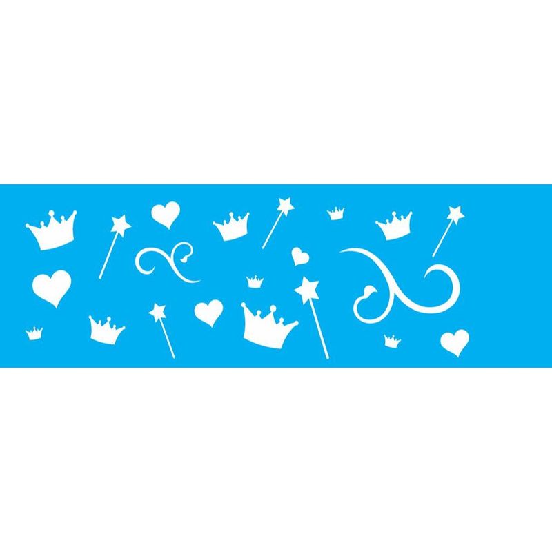 Stencil Pintura Opa 0708 Estampa Princesas 10x30
