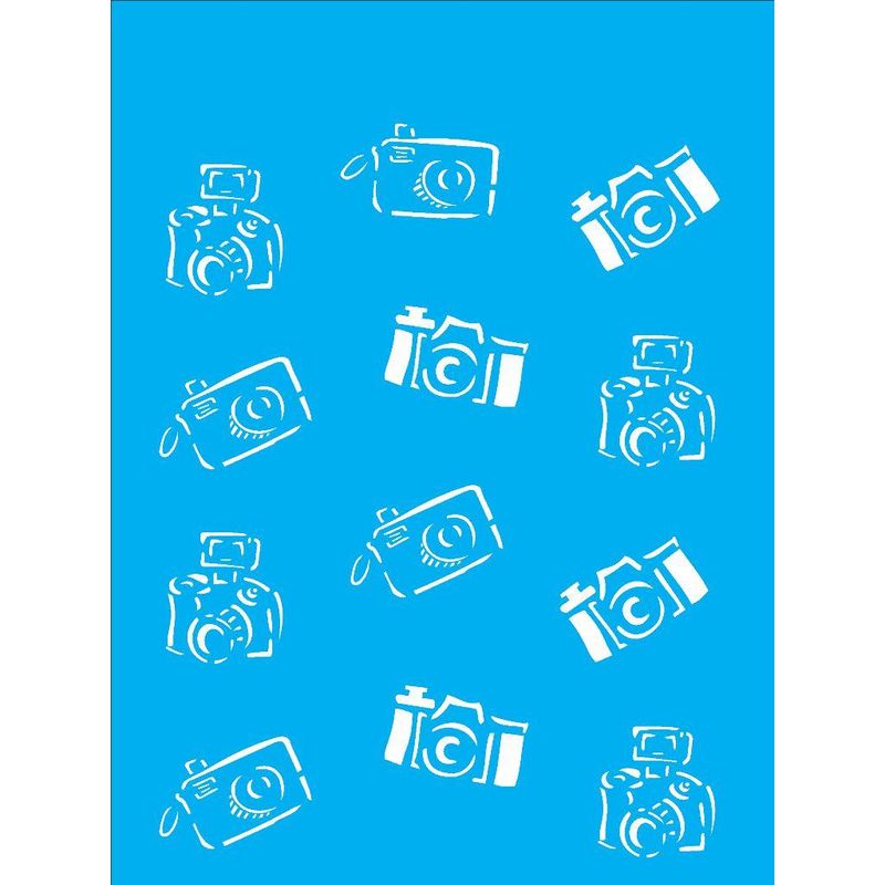 Stencil Pintura Cameras de Foto 1211 15x20 Opa