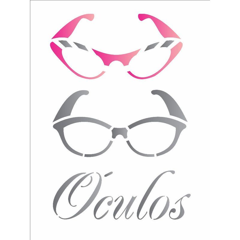 Stencil Pintura Oculos 1382 15x20 Opa