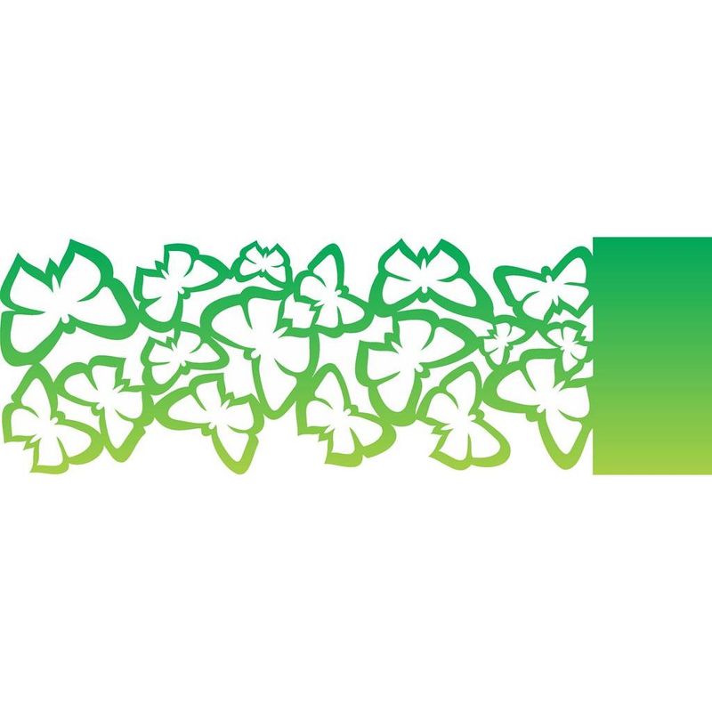 Stencil Pintura Opa 0720 Negativo Borboletas I 10x30