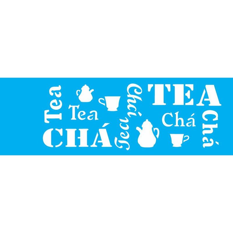 Stencil Pintura Opa 0743 Estampa Cha 10x30
