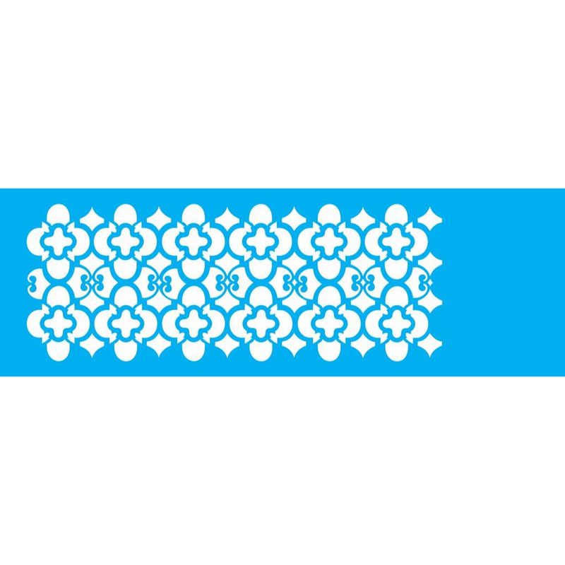 Stencil Pintura Opa 0962 Border Folha 10x30