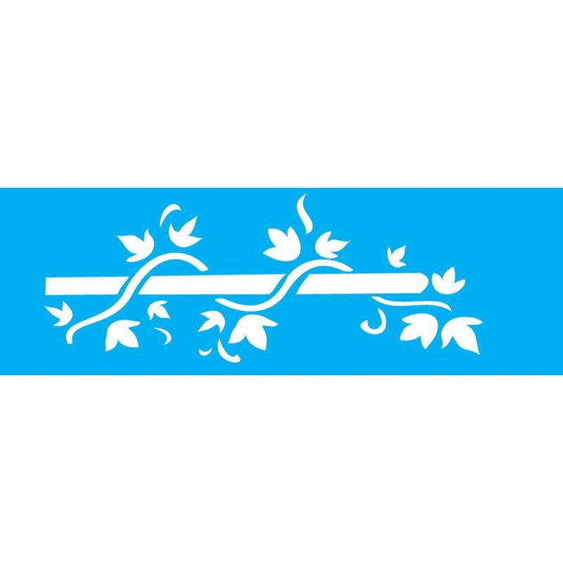 Stencil Pintura Opa 0967 Folha Trepadeira 10x30