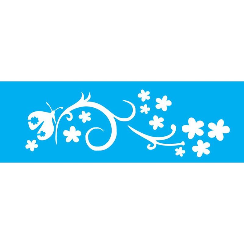 Stencil Pintura Opa 0970 Ramo Flor Iii 10x30