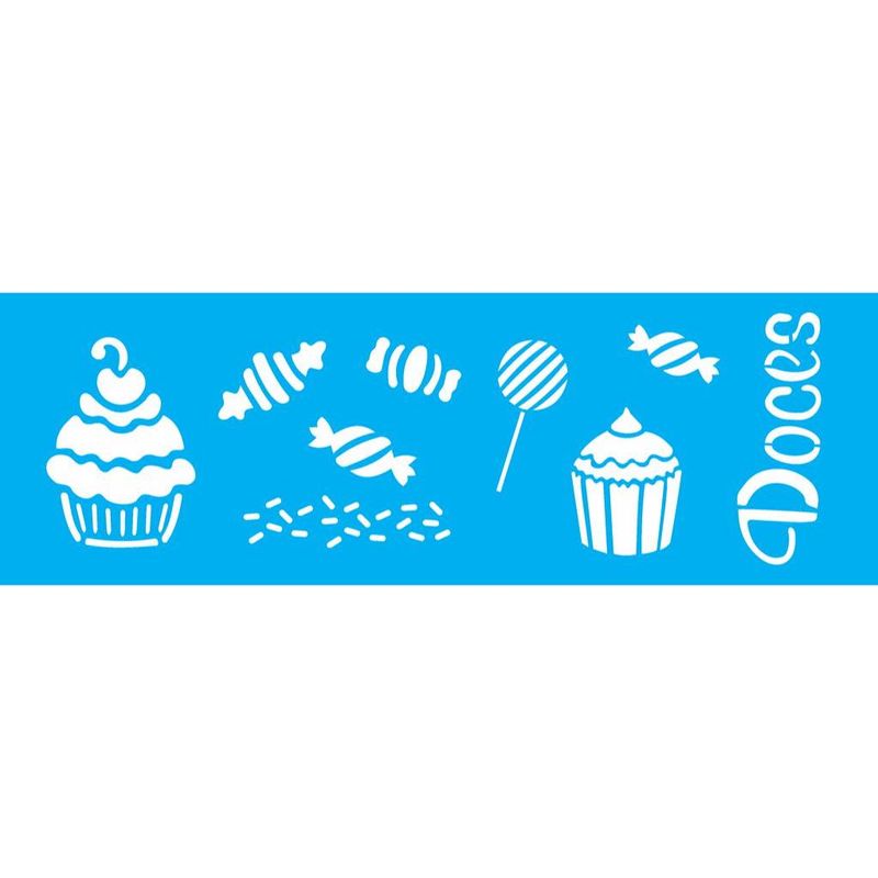 Stencil Pintura Opa 1099 Doces 10x30