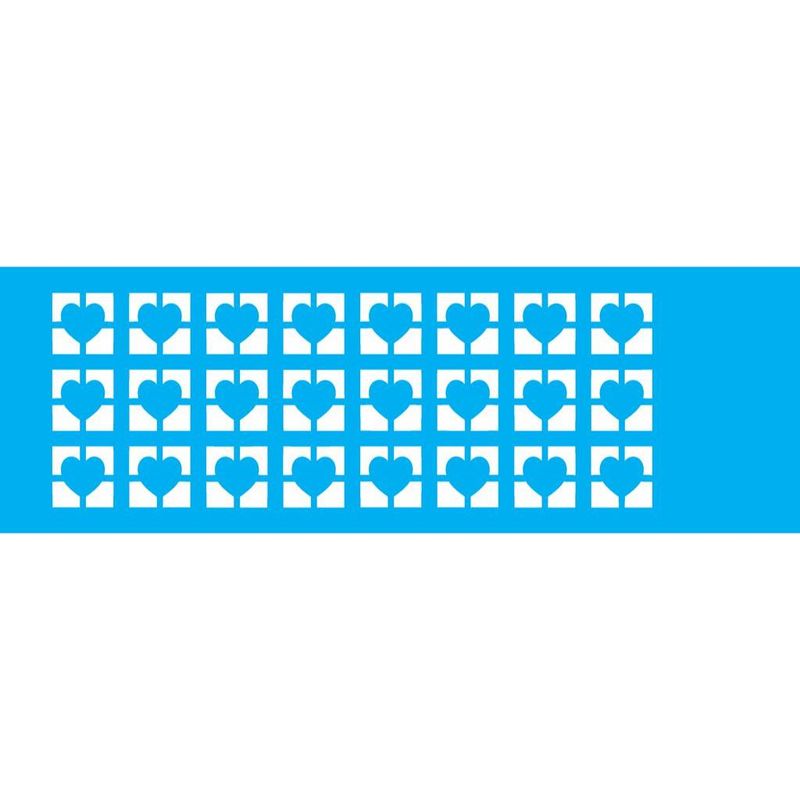 Stencil Pintura Opa 1131 Estamparia Coracao 10x30