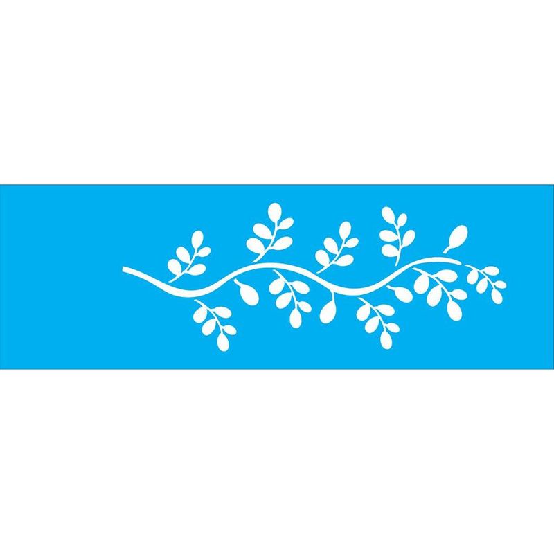 Stencil Pintura Opa 1352 Folhas Arruda 10x30