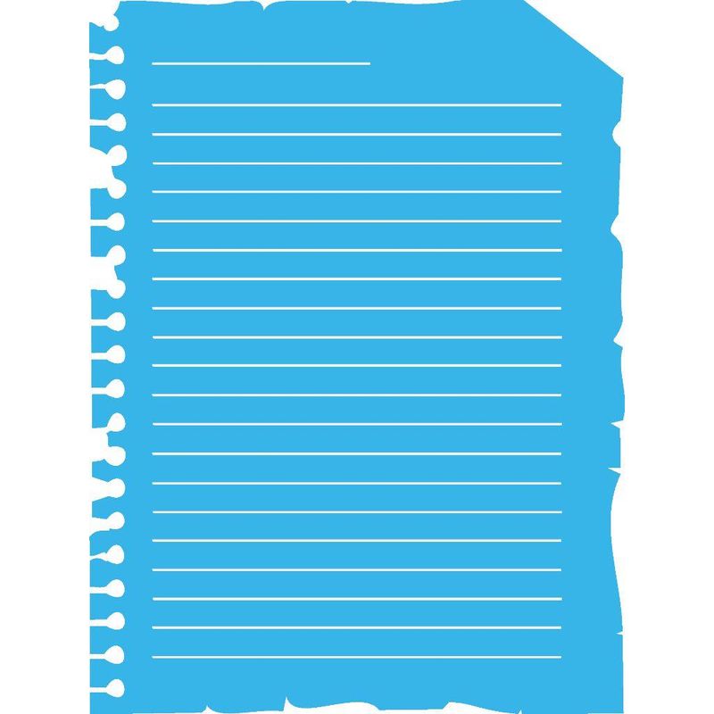Stencil Pintura Folha de Caderno Antiga 1840 15x20 Opa