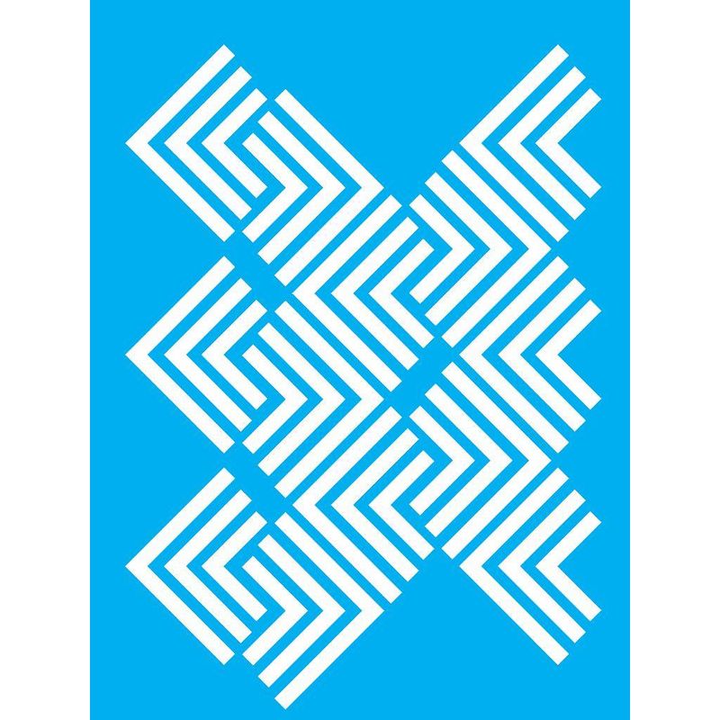 Stencil Pintura Estamparia Geometrica Ii 1885 15x20 Opa