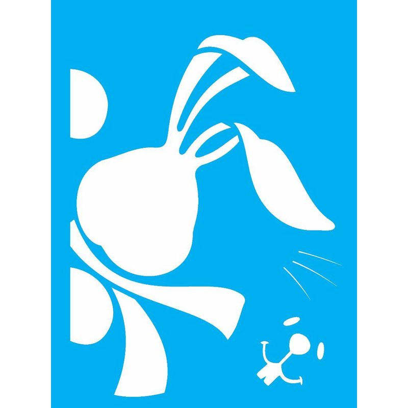 Stencil Pintura Coelho Surpresa 1902 15x20 Opa