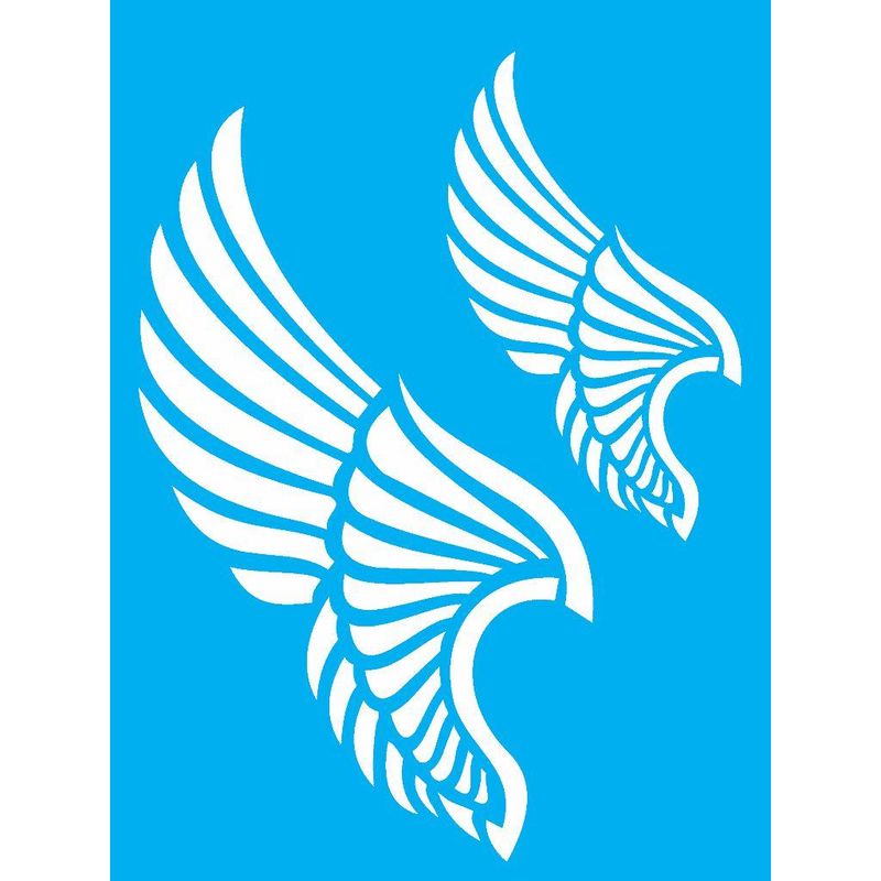 Stencil Pintura Asa Anjo 2030 15x20 Opa