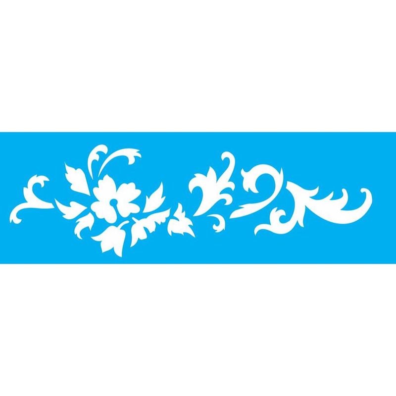 Stencil Pintura Opa 1846 Arabesco Floral Iii 10x30