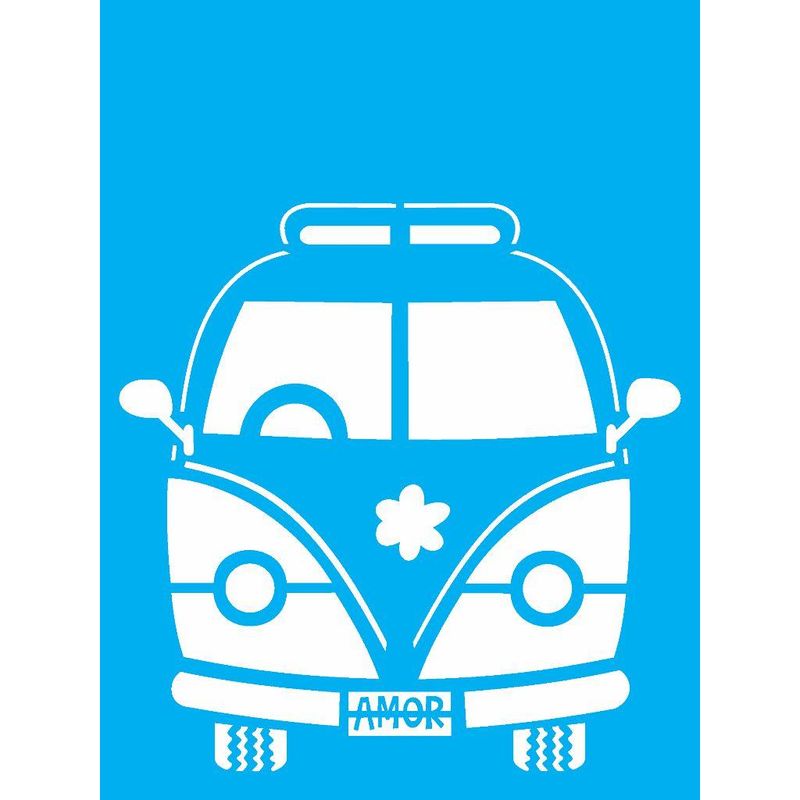 Stencil Pintura Kombi 2040 15x20 Opa