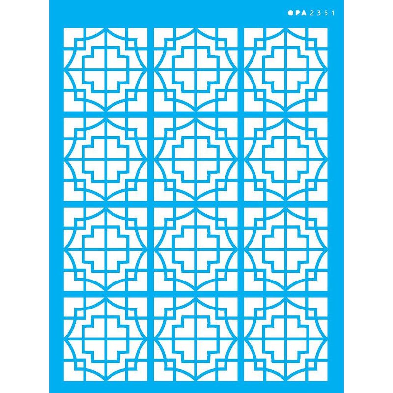 Stencil Pintura Estamparia Vitral Ii 2351 15x20 Opa