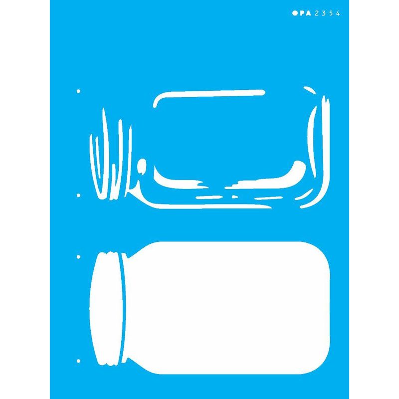 Stencil Pintura Pote 2354 15x20 Opa