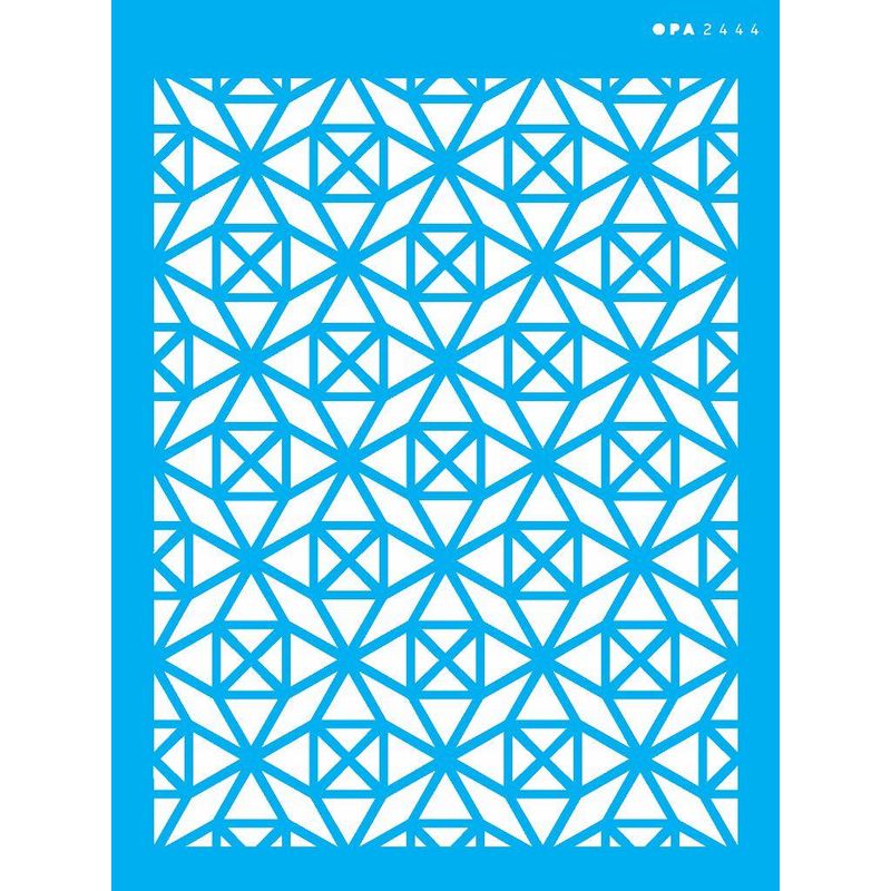 Stencil Pintura Estamparia Vitral Iv 2444 15x20 Opa