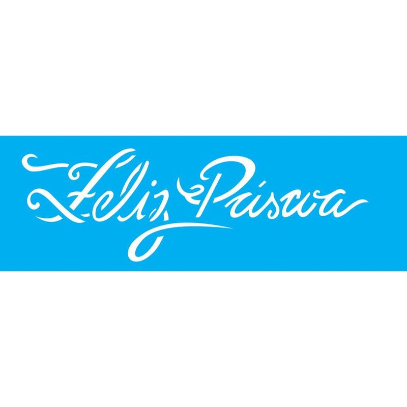 Stencil Pintura Opa 1895 Feliz Pascoa 10x30