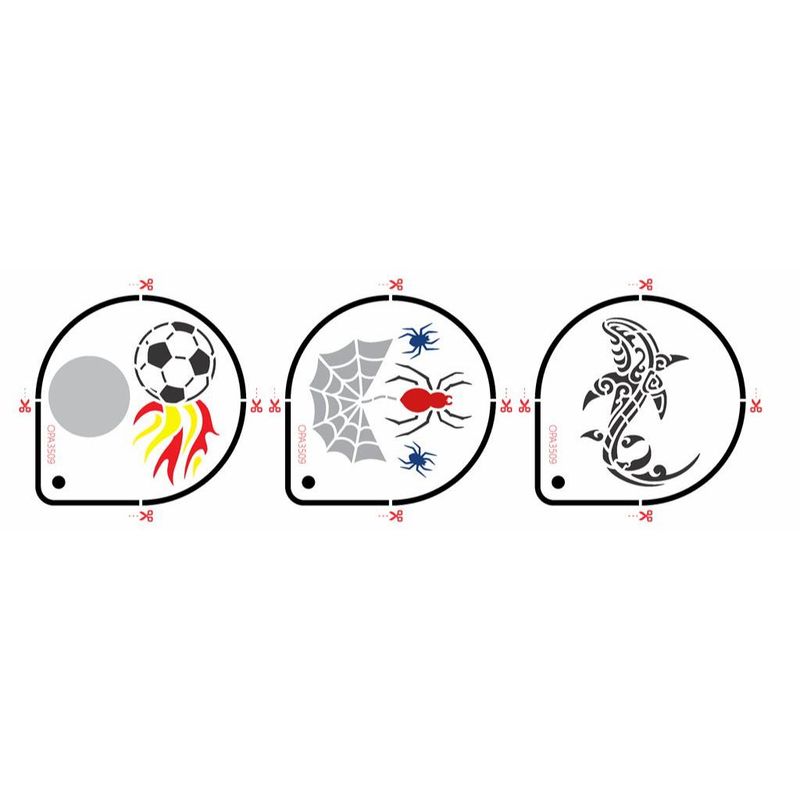 Stencil Pintura Opa 3509 Pinta Rosto Menino I 10x30