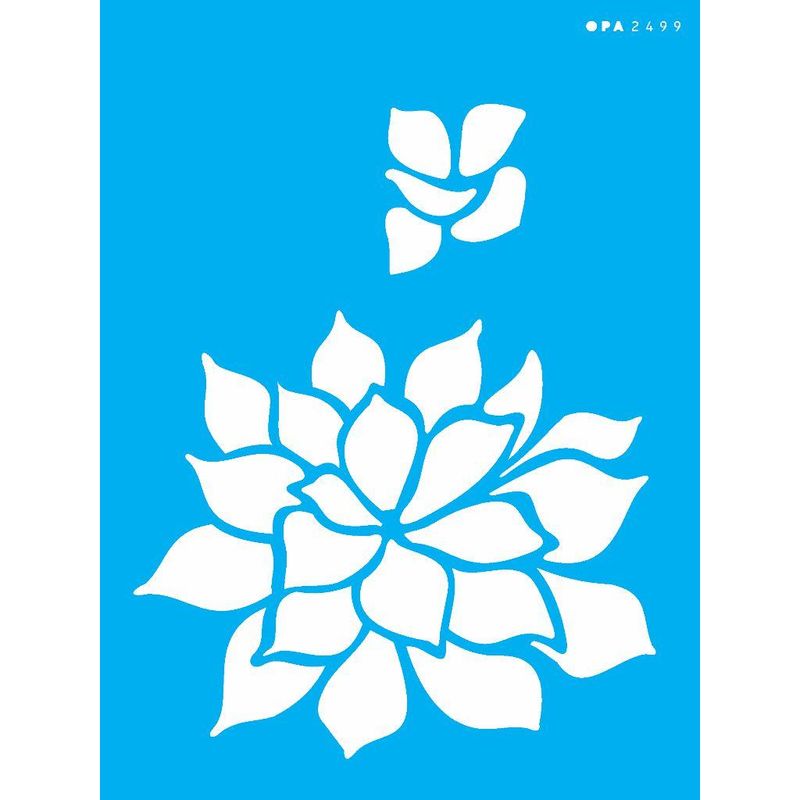 Stencil Pintura Plantas Suculenta 2499 15x20 Opa