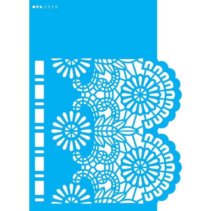 Stencil Pintura Negativo Renda I 2576 15x20 Opa