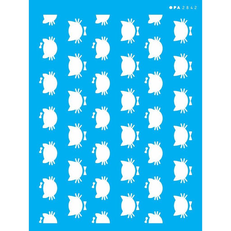 Stencil Pintura Pet Estamparia Gato I 2842 15x20 Opa