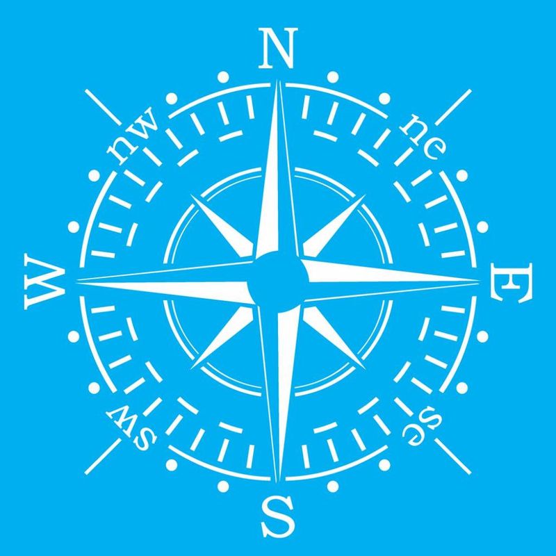 Stencil Pintura Rosa dos Ventos 2104 30,5x30,5 Opa