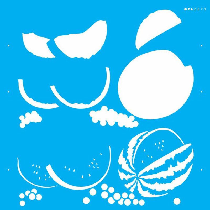 Stencil Pintura Frutas Melancia 2873 30,5x30,5 Opa